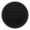 Rejilla ventilación redonda empotrable con mosquitera ø150mm abs gris antracita