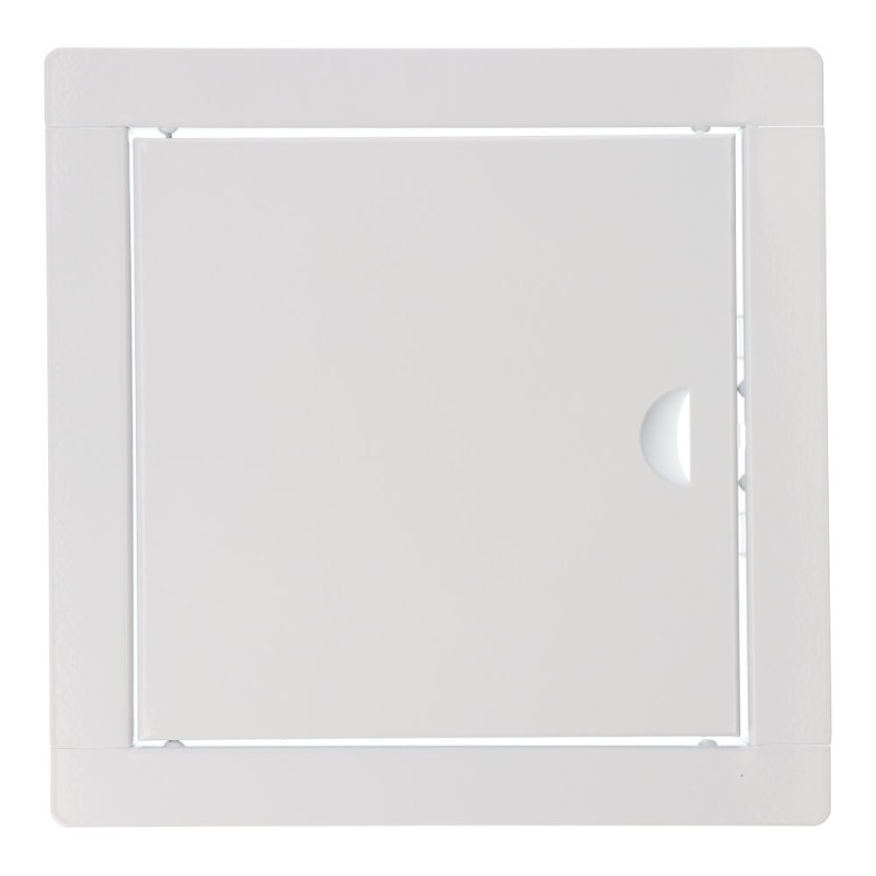 Tapa de registro cuadrada empotrable acero 20x20cm blanca