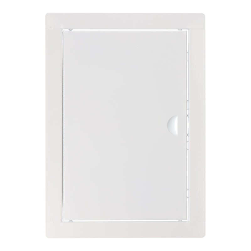 Tapa de registro rectangular empotrable acero 20x30cm blanca