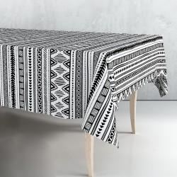 Rollo de hule blanco y negro 1,40 x 25 m