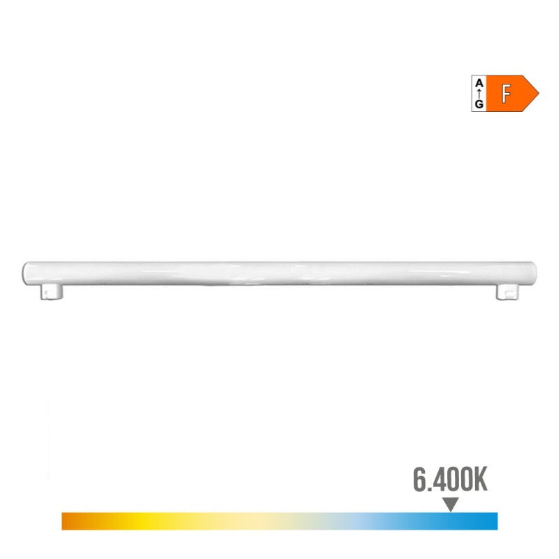 Linestra led 2 casquillos s14s 18 w 1800 lm 6400 k luz fria 1000 x 30 x 47 mm