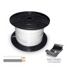 Cable paralelo 48v 2 x 0,75 mm blanco/gris 500 m. (bobina mediana)