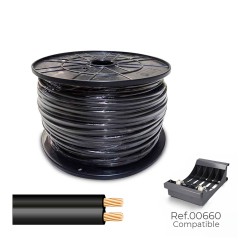Cable paralelo 48v 2 x 0,75 mm negro 500 m. (bobina mediana)