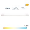 Regleta led 20 w 6500 k luz fria 1900 lm 8 x 59,7 x 3,1 cm