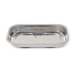 Bandeja metálica, magnética, rectangular, 238 x 137 x 40 mm