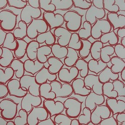 Papel de regalo corazones, 70 cm x 40 m