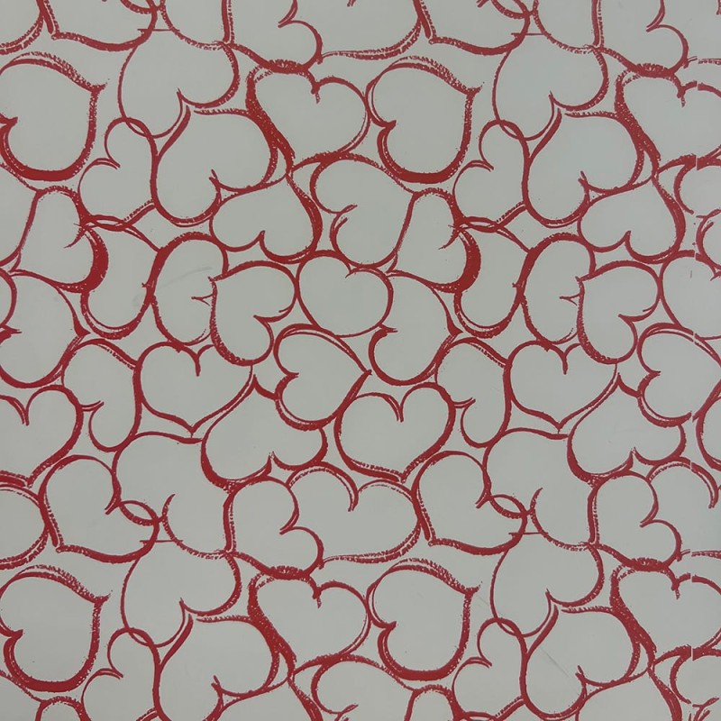 Papel de regalo corazones, 70 cm x 40 m