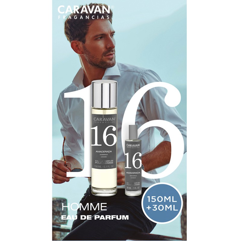 Estuche eau de parfum caravan n 16, 150 + 30 ml señor
