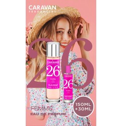 Estuche eau de parfum caravan n 26, 150 + 30 ml señora