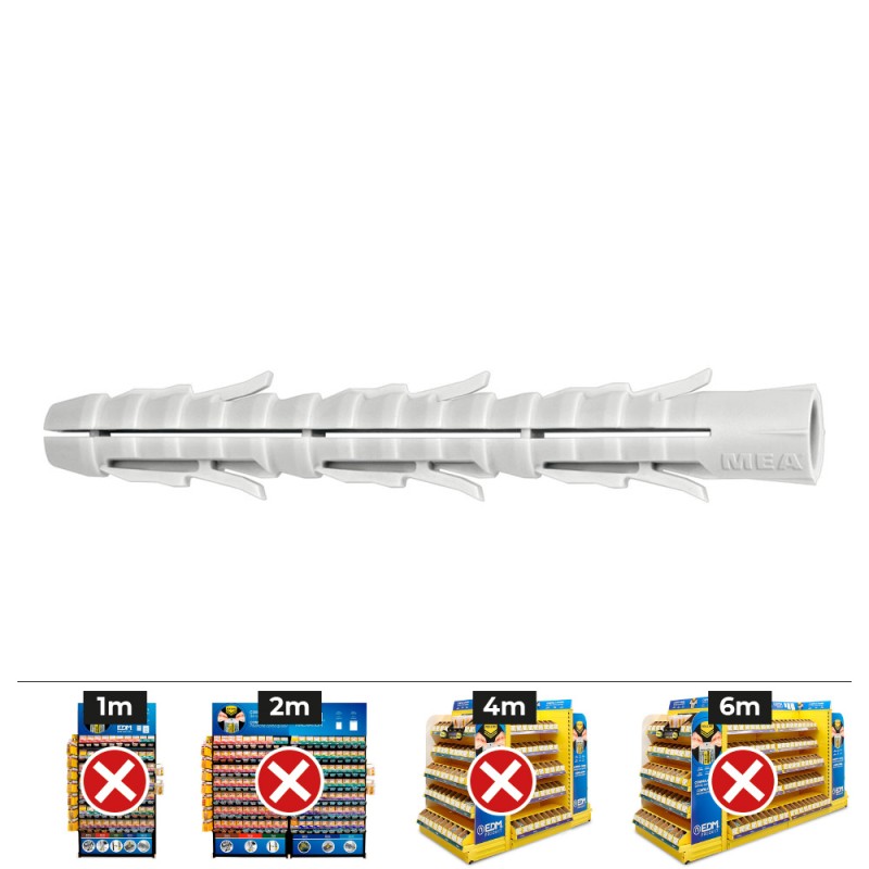 Taco largo standard fl 6-60, caja 100 uds