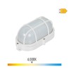 Aplique led oval rejilla exterior 9 w 1066 lm 4000k ip65 11,8 x 21,2 x 9 cm
