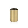 Portacepillos, inox, dorado, ø 6,5 x 9,5 cm