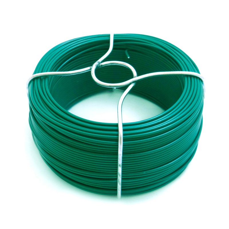 Alambre forrado verde n° 6, 240 gr, calibre 1,40 mm x 50 m