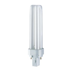Bombilla bajo consumo g24d-2 2-pins 18 w 1200 lm pl-c 6500 k luz fria 150 x 35 mm