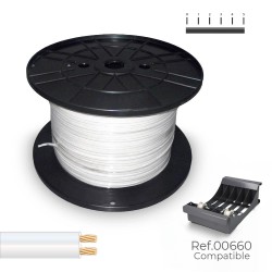 Cable paralelo 48v 2 x 1,50 mm blanco 300 m. (bobina mediana)
