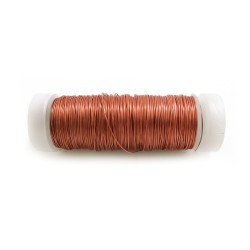 Alambre forrado con bobina n° 6 cobre, calibre 0,40 mm x 50 m