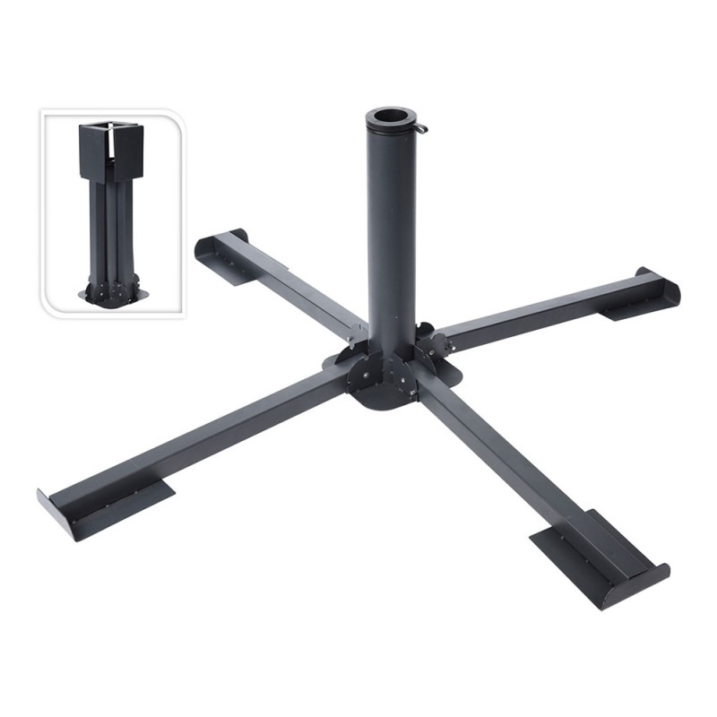 Base parasol metal plegable 4 patas
