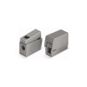Conector rápido en linea presilla 2 vias, 1 rígido + 1 rígido, semirígido o flexible ø máximo 2,5 mm, gris