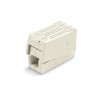 Conector rápido en linea presilla 3 vias, 2 rígidos + 1 rígido, semirígido o flexible ø máximo 2,5 mm, blanco