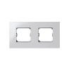 Marco doble serie 27 play blanco