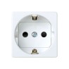 Base enchufe 2p+t schuko serie 27 blanco
