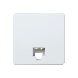 Toma telefono 4 hilos serie 27 blanco