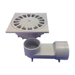 Sumidero pvc sifonico 360 t-88 vh, 105 x 105 x 44 mm / ø40 mm