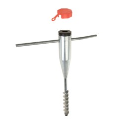 Pie parasol espiral de metal para parasoles ø25 - ø55 mm