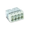 Conector rapido 8 vias, ø maximo 2,5 mm, transparente / verde gris