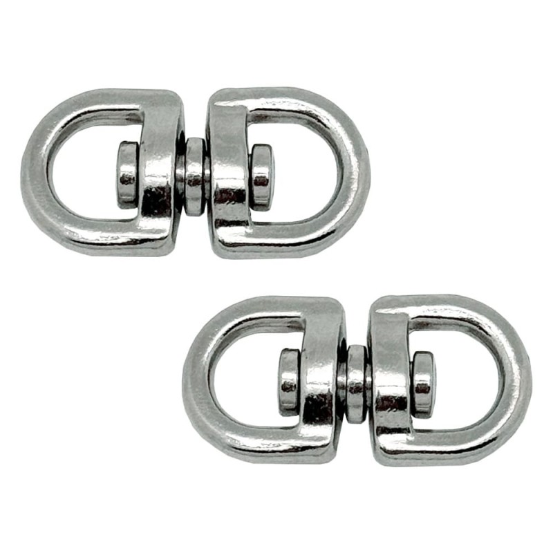 Anilla giratoria ap12, acero níquelado, 10 mm, 3/8". 2 unidades