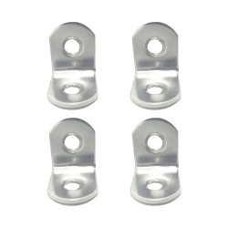 Ángulo refuerzo an24, acero inoxidable, 20 x 20 x 16 mm. 4 unidades