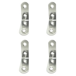 Ángulo refuerzo an24, acero inoxidable, 40 x 40 x 16 mm. 4 unidades