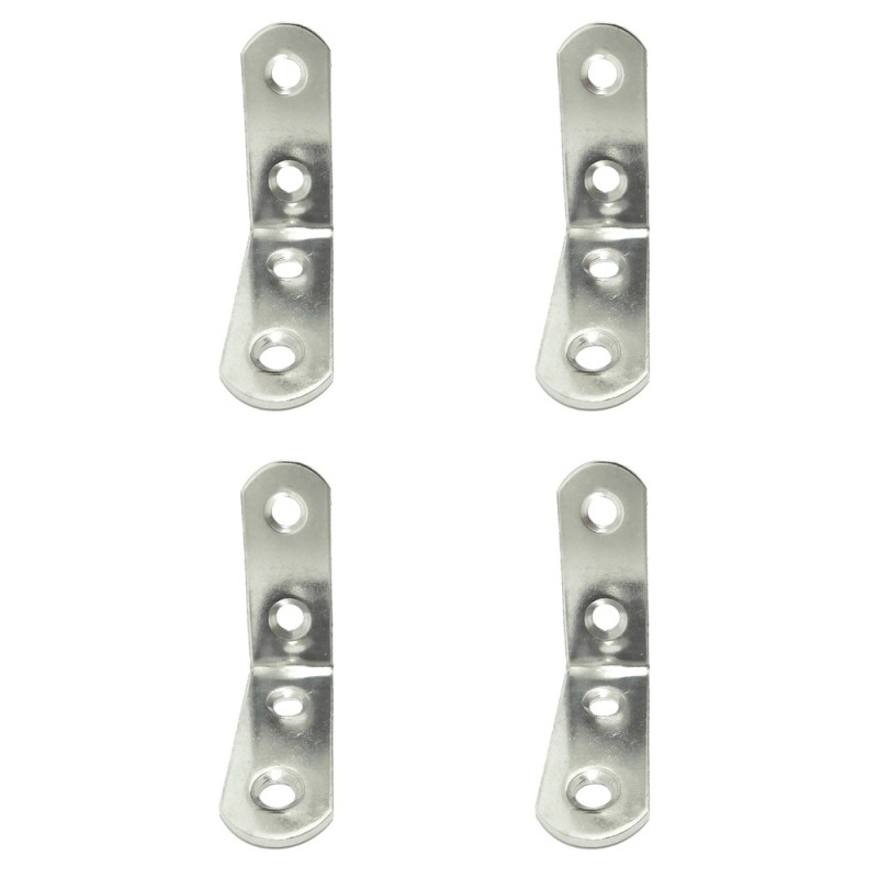 Ángulo refuerzo an24, acero inoxidable, 40 x 40 x 16 mm. 4 unidades