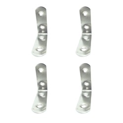 Ángulo refuerzo an24, acero inoxidable, 50 x 50 x 16 mm. 4 unidades