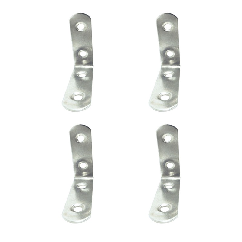 Ángulo refuerzo an24, acero inoxidable, 50 x 50 x 16 mm. 4 unidades