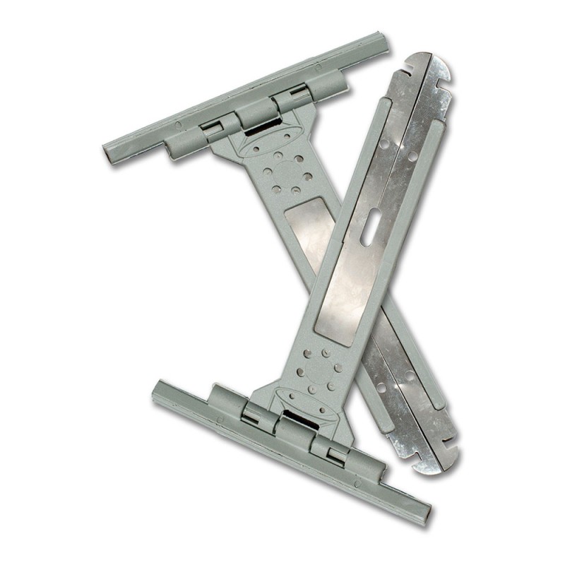 Tirante con fleje pr18 gris, 150 x 105 x 10 mm. 2 unidades