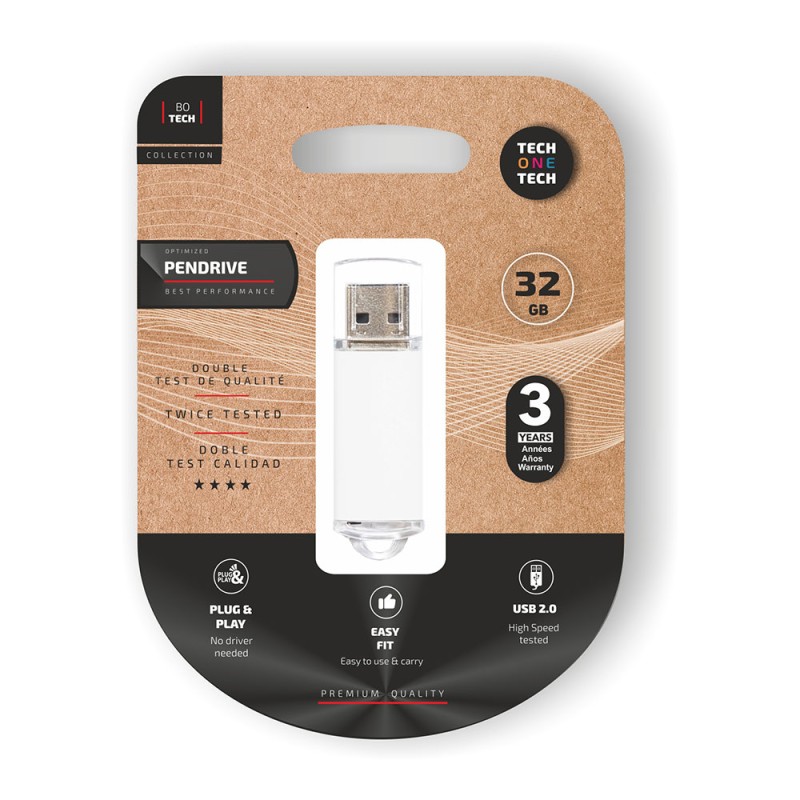 Memoria usb basic white pendrive 32 gb