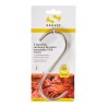 Ganchos carnicero inoxidable 18/8, 14 cm de longitud, blíster 3 unidades