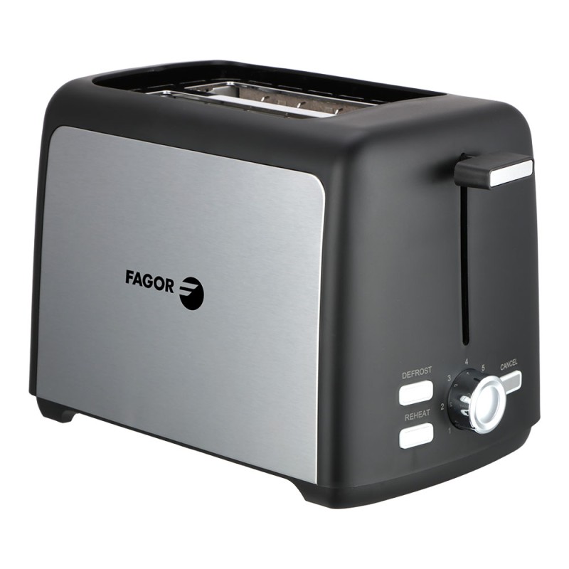 Tostador toastpro 2 ranuras 800 w