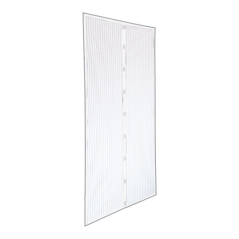 Mosquitera magnetica blanca 120 x 160 cm, 2 piezas 60 x 160 cm
