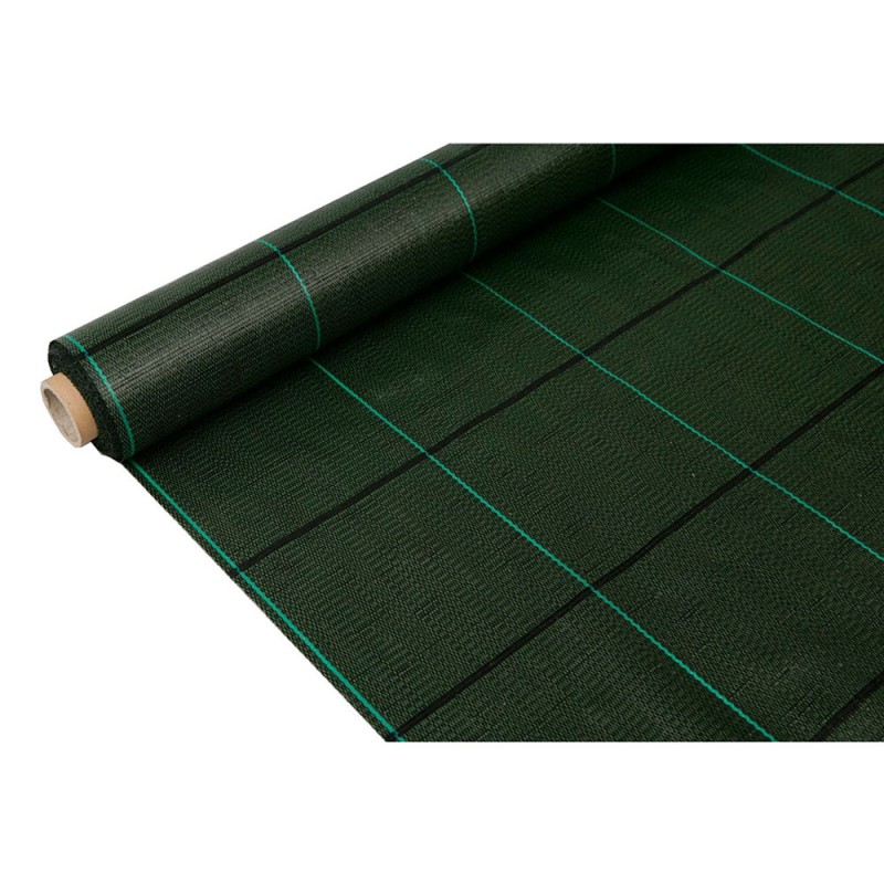Malla antihierba 100 g/m verde 1 x 10 m