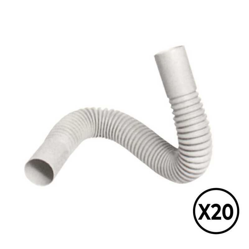 Curva flexible pvc ø 16 mm, 20 unidades
