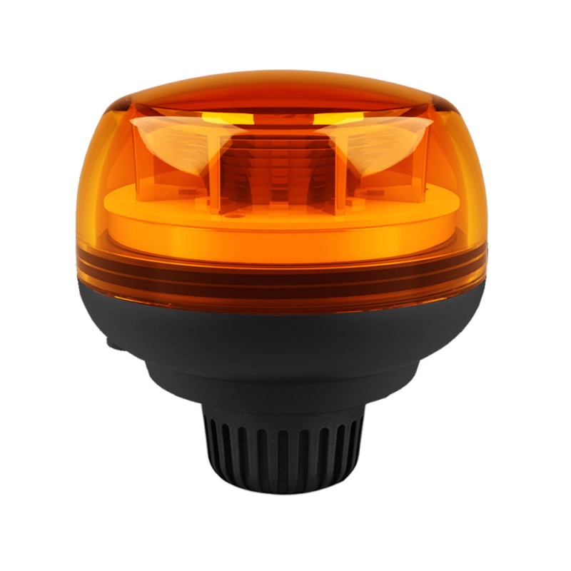 Mini faro rotativo fijo led, base roscada, 12 v-24 v