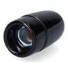Portalámparas cerámico vintage e14, 60 w 250 v, negro, ø35 x 60 mm (retractilado)