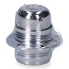 Portalámparas e27 metálico, 100 w 250 v, plata, ø60 x 40 mm (retractilado)