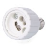 Convertidor de e14 a gu10, 2 a 230 v, blanco, ø33 x 56 mm (retractilado)