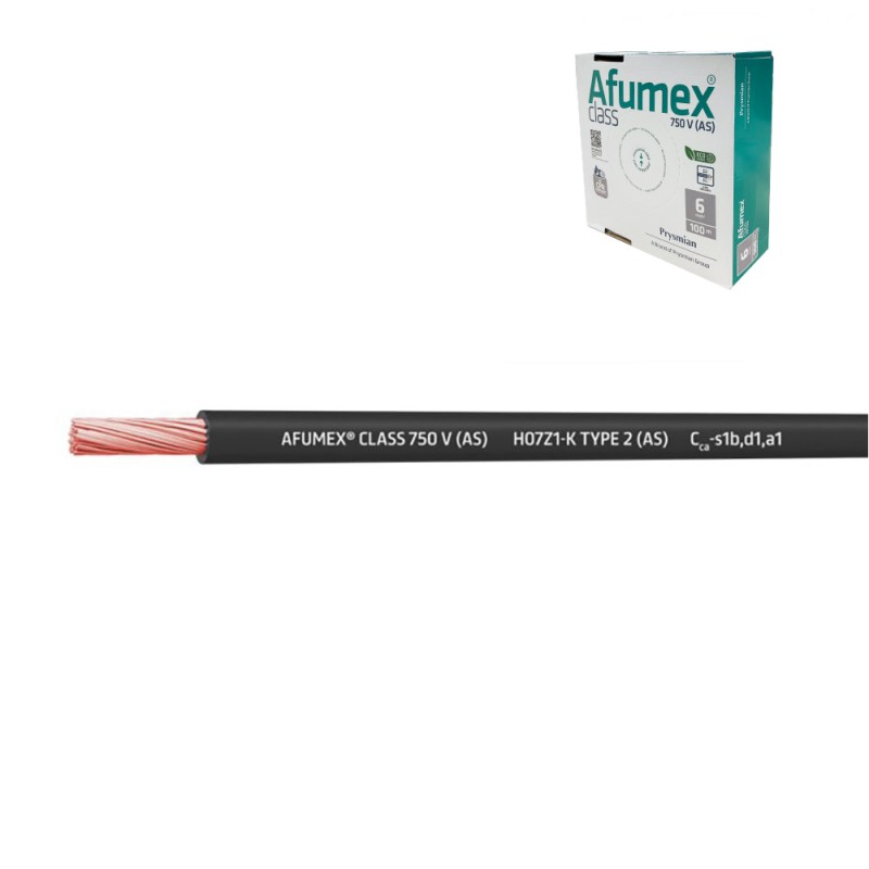 Cablecillo h07z1-k(as) 1,5 mm negro euro/m