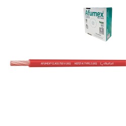 Cablecillo h07z1-k(as) 1,5 mm rojo euro/m