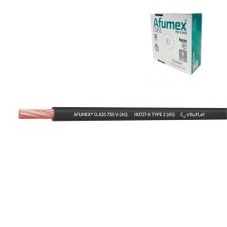 Cablecillo h07z1-k(as) 6,0 mm negro euro/m