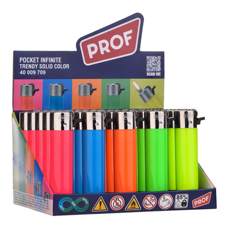 Encendedor de piedra, colores surtidos, fluor